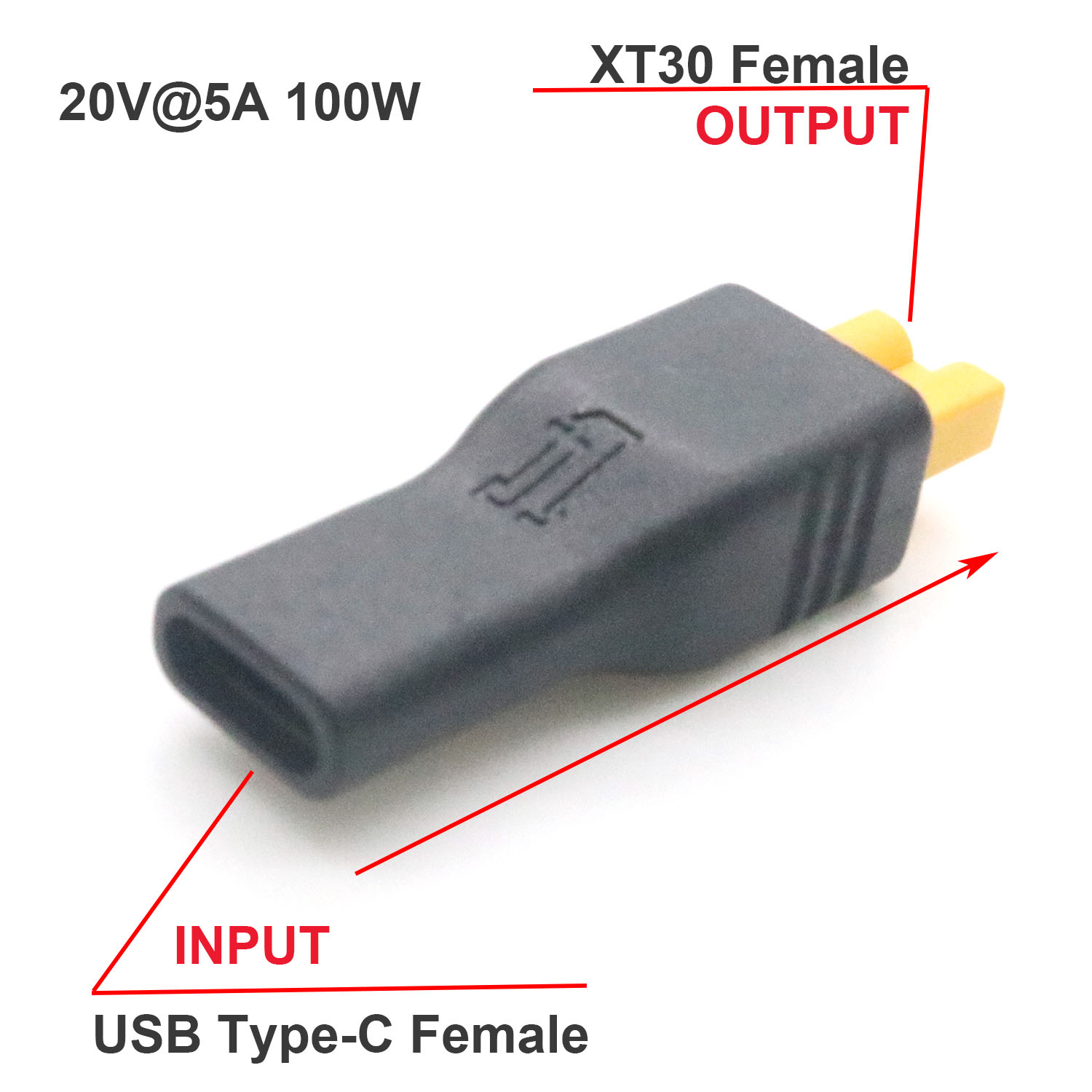 Drone Battery Adapter - 1pc USB Typ C Weibliche Eingang
