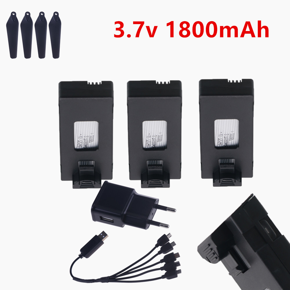 Eachine Drone E58 - Wiederaufladbarer 3,7-V-Lipo-Akku 1800 mAh oder Ladegerät